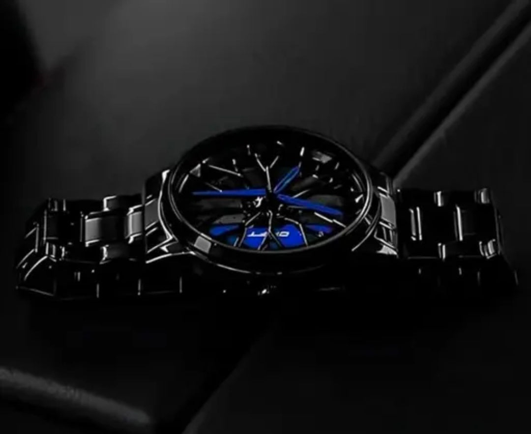 Rotating Gyro Watch - Mechanical Kinetic Timepiece